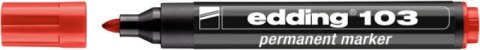 Marker permanentny e-103 EDDING, czerwony Marker permanentny e-103 EDDING, czerwony