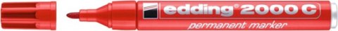 Marker permanentny e-2000c EDDING, 1,5-3 mm, czerwony Marker permanentny e-2000c EDDING, 1,5-3 mm, czerwony