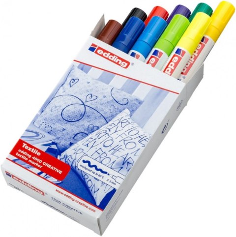 Marker tekstylny e-4500 EDDING, 2-3 mm, 10 szt., mix kolorów Marker tekstylny e-4500 EDDING, 2-3 mm, 10 szt., mix kolorów