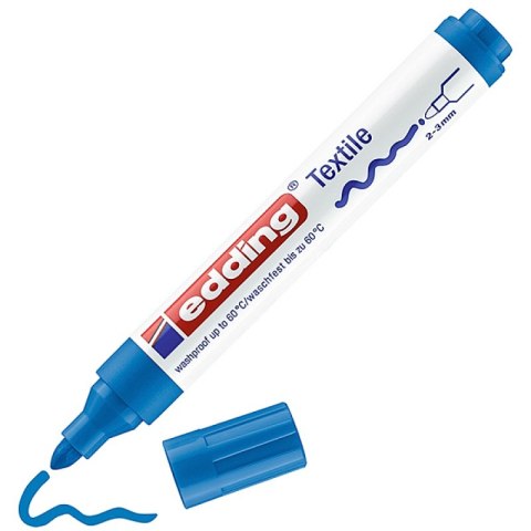 Marker tekstylny e-4500 EDDING, 2-3 mm, jasnoniebieski Marker tekstylny e-4500 EDDING, 2-3 mm, jasnoniebieski