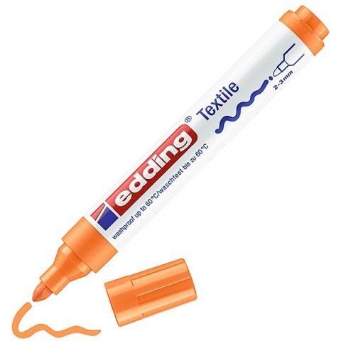 Marker tekstylny e-4500 EDDING, 2-3 mm, pomarańczowy neonowy Marker tekstylny e-4500 EDDING, 2-3 mm, pomarańczowy neonowy