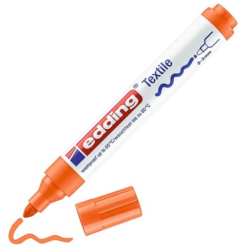 Marker tekstylny e-4500 EDDING, 2-3 mm, pomarańczowy Marker tekstylny e-4500 EDDING, 2-3 mm, pomarańczowy