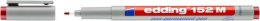 Marker zmywalny e-152 M EDDING, 1mm, czerwony