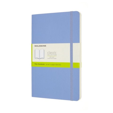 Notes MOLESKINE Classic L (13x21 cm) gładki, miękka oprawa, hydrangea blue, 192 strony, niebieski Notes MOLESKINE Classic L (13x21 cm) gładki, miękka oprawa, hydrangea blue, 192 strony, niebieski