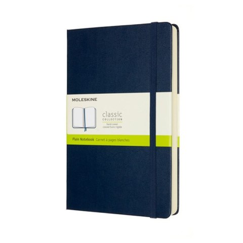 Notes MOLESKINE Classic L (13x21 cm) gładki, twarda oprawa, sapphire blue, 400 stron, niebieski Notes MOLESKINE Classic L (13x21 cm) gładki, twarda oprawa, sapphire blue, 400 stron, niebieski