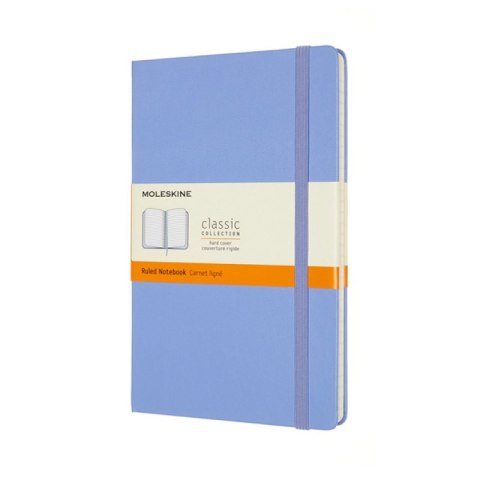 Notes MOLESKINE Classic L (13x21 cm) w linie, twarda oprawa, hydrangea blue, 240 stron, niebieski Notes MOLESKINE Classic L (13x21 cm) w linie, twarda oprawa, hydrangea blue, 240 stron, niebieski