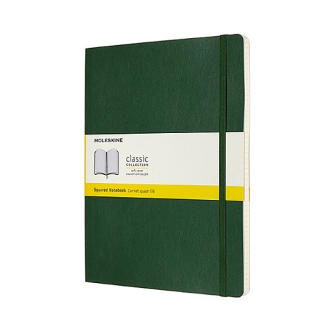 Notes MOLESKINE Classic XL (19x25cm), w kratkę, miękka oprawa, myrtle green, 192 strony, zielony Notes MOLESKINE Classic XL (19x25cm), w kratkę, miękka oprawa, myrtle green, 192 strony, zielony