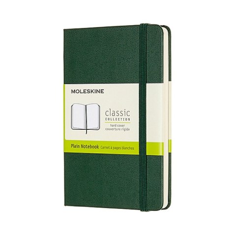 Notes MOLESKINE Classic P (9x14 cm), gładki, twarda oprawa, myrtle green, 192 strony, zielony Notes MOLESKINE Classic P (9x14 cm), gładki, twarda oprawa, myrtle green, 192 strony, zielony