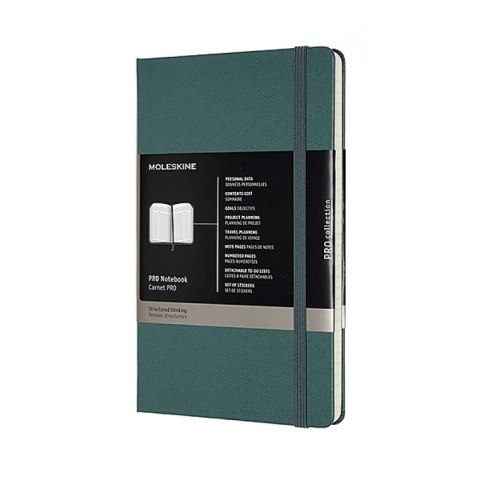 Notes MOLESKINE Professional L (13x21 cm), twarda oprawa, forest green, 240 stron, zielony Notes MOLESKINE Professional L (13x21 cm), twarda oprawa, forest green, 240 stron, zielony