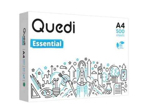 Papier ksero QUEDI ESSENTIAL A4, A4, klasa C, 80gsm, 500ark. Papier ksero QUEDI ESSENTIAL A4, A4, klasa C, 80gsm, 500ark.
