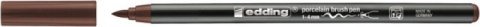 Pisak do porcelany e-4200 EDDING, 1-4mm, brązowy Pisak do porcelany e-4200 EDDING, 1-4mm, brązowy