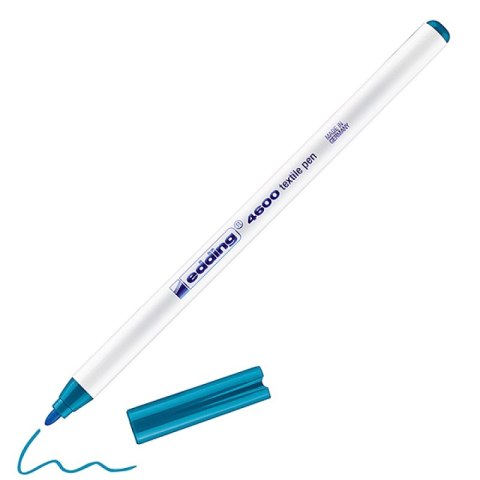 Pisak tekstylny e-4600 EDDING, 1 mm, błękit orientalny Pisak tekstylny e-4600 EDDING, 1 mm, błękit orientalny