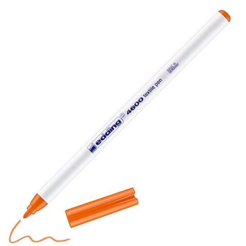 Pisak tekstylny e-4600 EDDING, 1 mm, pomarańczowy Pisak tekstylny e-4600 EDDING, 1 mm, pomarańczowy