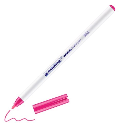 Pisak tekstylny e-4600 EDDING, 1 mm, różowy neonowy Pisak tekstylny e-4600 EDDING, 1 mm, różowy neonowy