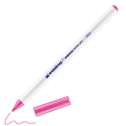 Pisak tekstylny e-4600 EDDING, 1 mm, różowy Pisak tekstylny e-4600 EDDING, 1 mm, różowy