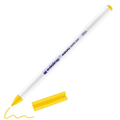 Pisak tekstylny e-4600 EDDING, 1 mm, żółty Pisak tekstylny e-4600 EDDING, 1 mm, żółty