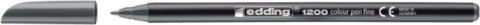 Pisak z cienką końcówką e-1200 EDDING, 1 mm, szary