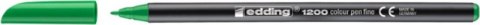 Pisak z cienką końcówką e-1200 EDDING, 1 mm, zielony neonowy