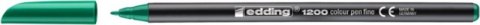 Pisak z cienką końcówką e-1200 EDDING, 1 mm, zielony Pisak z cienką końcówką e-1200 EDDING, 1 mm, zielony