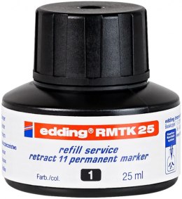 Tusz do uzupełniania markerów permanentnych EDDING retract 11 e-RMTK 25, czarny
