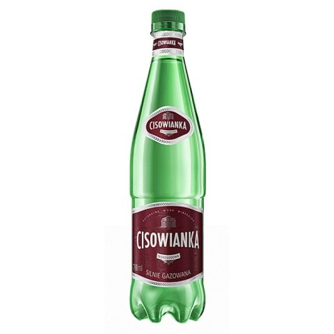Woda CISOWIANKA, silnie gazowana, butelka plastikowa, 0,7l