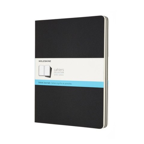 Zestaw 3 Zeszytów MOLESKINE Cahier Journals XL (19x25cm) w kropki, 120 stron, czarny Zestaw 3 Zeszytów MOLESKINE Cahier Journals XL (19x25cm) w kropki, 120 stron, czarny