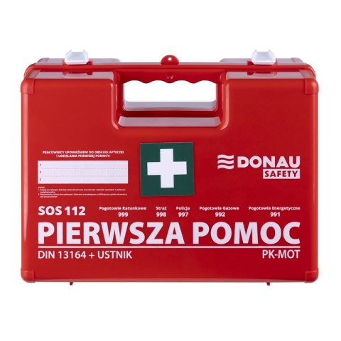 Apteczka DONAU SAFETY, plastikowa, K-10 +A, pomarańczowa Apteczka DONAU SAFETY, plastikowa, K-10 +A, pomarańczowa