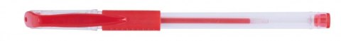 Długopis żelowy OFFICE PRODUCTS, gumowy uchwyt, 0,5mm, czerwony Długopis żelowy OFFICE PRODUCTS, gumowy uchwyt, 0,5mm, czerwony