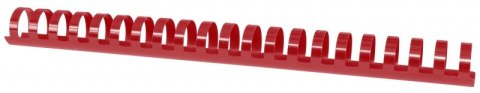 Grzbiety do bindowania OFFICE PRODUCTS, A4, 25mm (240 kartek), 50 szt., czerwony Grzbiety do bindowania OFFICE PRODUCTS, A4, 25mm (240 kartek), 50 szt., czerwony