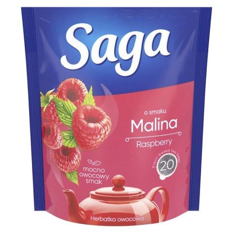 Herbata SAGA, malinowa, 20 torebek Herbata SAGA, malinowa, 20 torebek