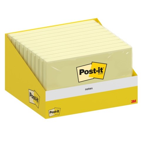 Karteczki samoprzylepne POST-IT, 76x127mm, 1x100 kart., kanarkowy żółty Karteczki samoprzylepne POST-IT, 76x127mm, 1x100 kart., kanarkowy żółty