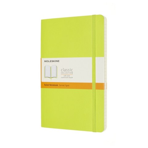 Notes MOLESKINE Classic L (13x21cm), w linie, miękka oprawa, 192 strony, lemon green Notes MOLESKINE Classic L (13x21cm), w linie, miękka oprawa, 192 strony, lemon green