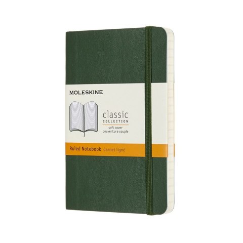 Notes MOLESKINE P (9x14cm), w linie, miękka oprawa, 192 strony, myrtle green Notes MOLESKINE P (9x14cm), w linie, miękka oprawa, 192 strony, myrtle green
