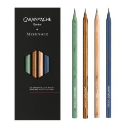 Ołówki CARAN D'ACHE, Les Crayons De La Maison, edycja 10, 4 szt.