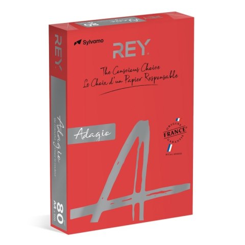 Papier ksero REY ADAGIO, A4, 80gsm, 22 czerwony intense INTENSE *RYADA080X429 R200, 500 ark. Papier ksero REY ADAGIO, A4, 80gsm, 22 czerwony intense INTENSE *RYADA080X429 R200, 500 ark.
