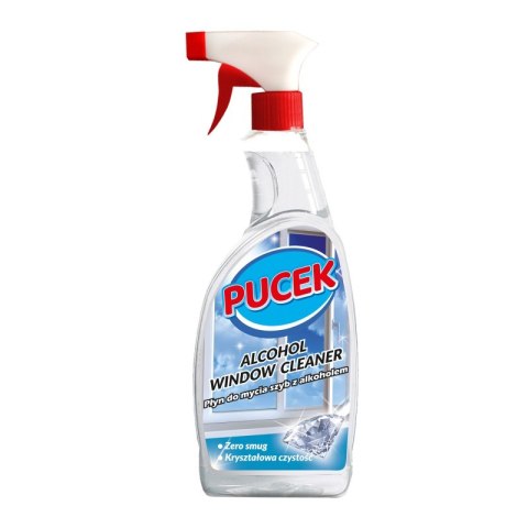 Płyn do mycia szyb PUCEK, z alkoholem, 750ml Płyn do mycia szyb PUCEK, z alkoholem, 750ml