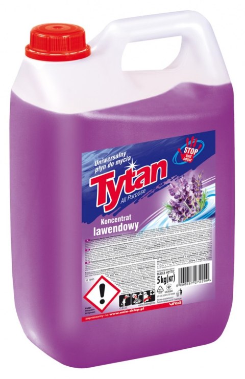 Płyn uniwersalny TYTAN, lawenda, 5l Płyn uniwersalny TYTAN, lawenda, 5l