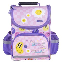 Tornister szkolny KEYROAD Premium, 38x28x18 cm, Smile