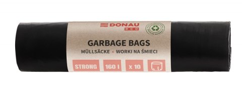 Worki na śmieci DONAU ECO, mocne (LDPE), 160l, 10 szt., czarne Worki na śmieci DONAU ECO, mocne (LDPE), 160l, 10 szt., czarne