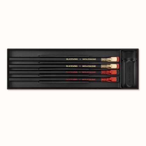 Zestaw ołówków i temperówki BLACKWING X MOLESKINE