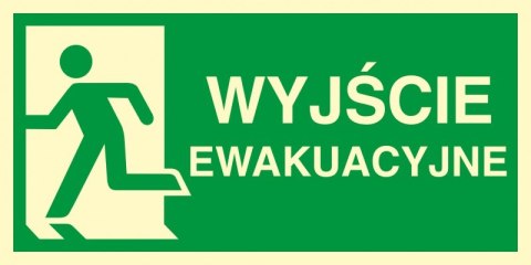 Znak TDC, Kierunek do wyjścia ewakuacyjnego - w lewo 2 Znak TDC, Kierunek do wyjścia ewakuacyjnego - w lewo 2