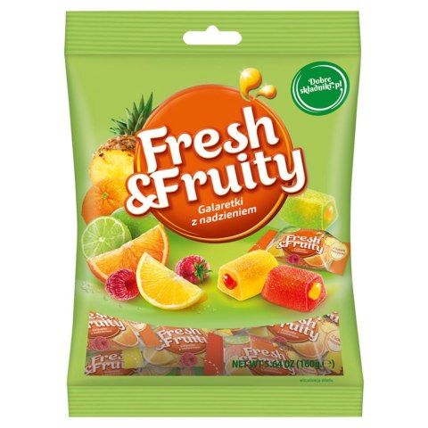 Cukierki WAWEL FRESH&FRUITY galaretki z nadzieniem 160g Cukierki WAWEL FRESH&FRUITY galaretki z nadzieniem 160g