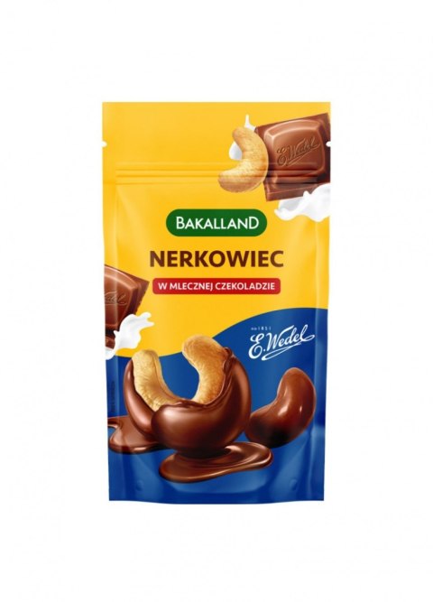 Nerkowiec w mlecznej czekoladzie, BAKALLAND, 75g Nerkowiec w mlecznej czekoladzie, BAKALLAND, 75g