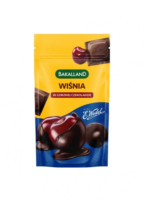 Wiśnia w gorzkiej czekoladzie, BAKALLAND, 74g Wiśnia w gorzkiej czekoladzie, BAKALLAND, 74g