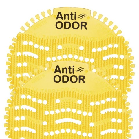 Wkładki zapachowe do pisuarów, ANTI-ODOR Pro, Citrus, 2 szt., żółte Wkładki zapachowe do pisuarów, ANTI-ODOR Pro, Citrus, 2 szt., żółte
