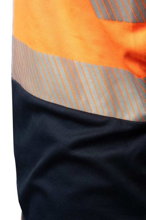 T-SHIRT BRIXTON FLASH SIATKA TRANSFER BF-017-O POMARAŃCZ