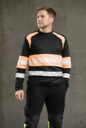 ECO RIVAL SEVEN KINGS KOSZULKA LONGSLEEVE CZARNY/POMARAŃCZ
