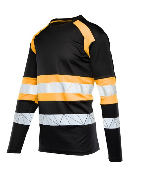 ECO RIVAL SEVEN KINGS KOSZULKA LONGSLEEVE CZARNY/POMARAŃCZ ECO RIVAL SEVEN KINGS KOSZULKA LONGSLEEVE CZARNY/POMARAŃCZ
