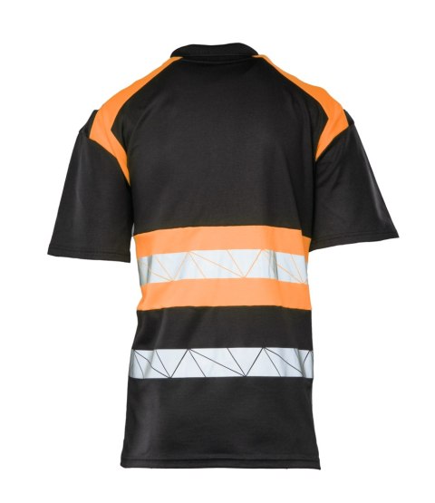 ECO RIVAL SEVEN KINGS KOSZULKA POLO CZARNY/POMARAŃCZ ECO RIVAL SEVEN KINGS KOSZULKA POLO CZARNY/POMARAŃCZ
