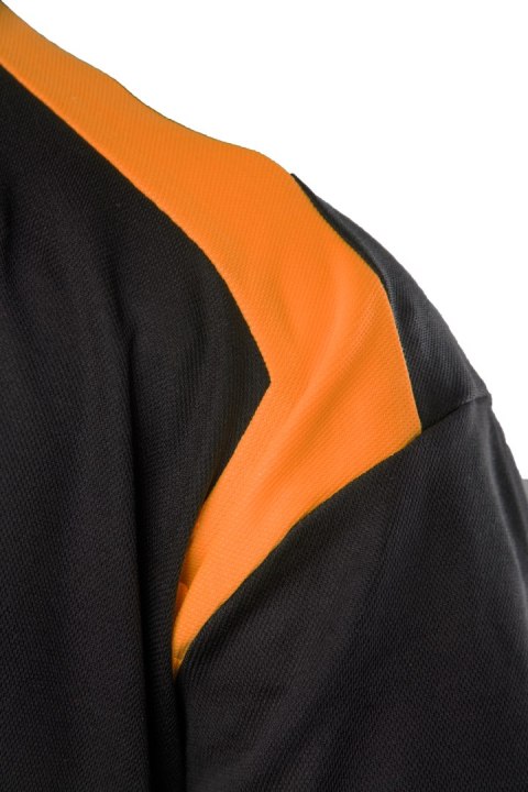ECO RIVAL SEVEN KINGS KOSZULKA POLO CZARNY/POMARAŃCZ ECO RIVAL SEVEN KINGS KOSZULKA POLO CZARNY/POMARAŃCZ